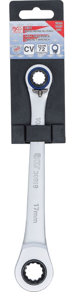 Produktbild BGS Ratschen Ringschlüssel 4 in 1 10 x 12, 14 x 17 mm bild 6