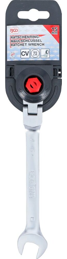 Produktbild BGS Ratschenring Maulschlüssel 15 mm abwinkelbar bild 5