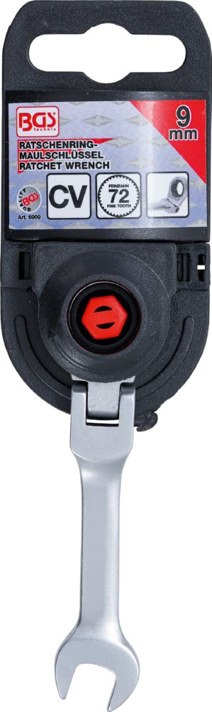 Produktbild BGS Ratschenring Maulschlüssel 9 mm kurz abwinkelbar bild 2