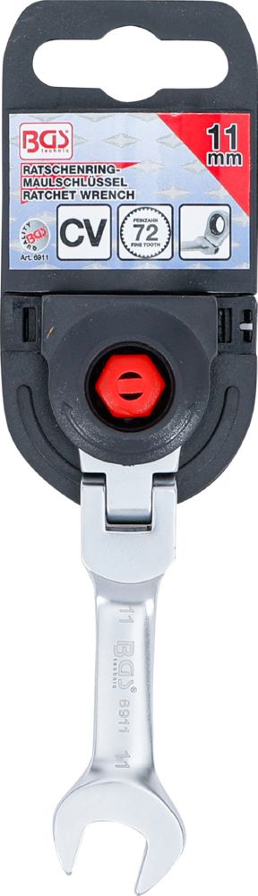 Produktbild BGS Ratschenring Maulschlüssel kurz 11 mm abwinkelbar bild 4