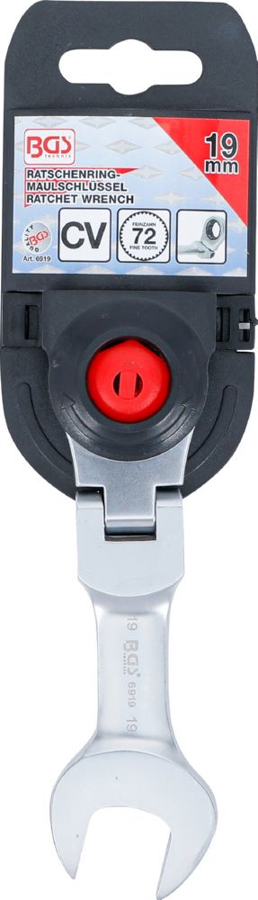 Produktbild BGS Ratschenring Maulschlüssel 19 mm kurz abwinkelbar bild 4