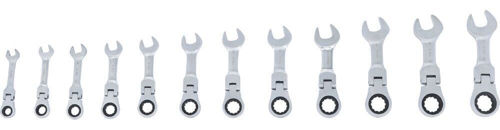 Produktbild BGS Ratschenring Maulschlüssel Satz 8 - 19 mm 12 teilig kurz abwinkelbar bild 7