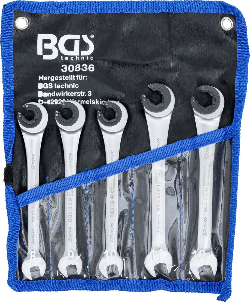 Produktbild BGS Ratschenring Maulschlüssel Satz offen 5 teilig bild 5