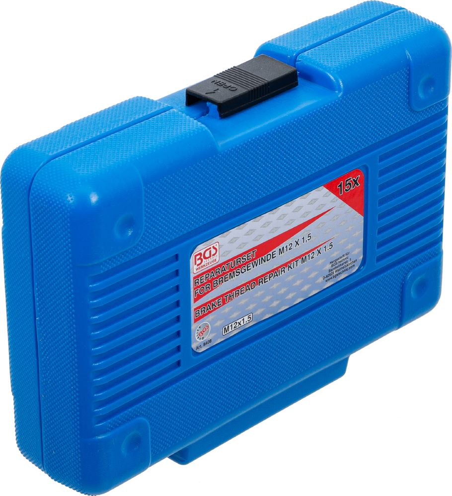 Produktbild BGS Reparatur Satz für Bremsgewinde für VAG M12 x 1,5 15 teilig bild 5