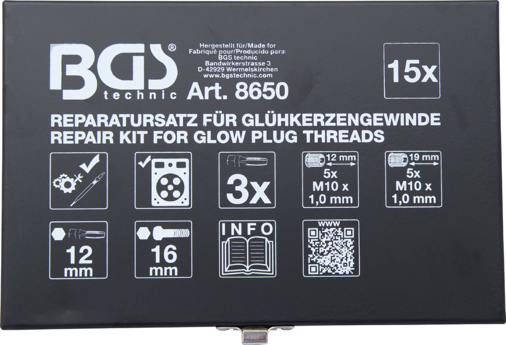 Produktbild BGS Reparatursatz für Glühkerzengewinde M10 x 1.0 bild 4