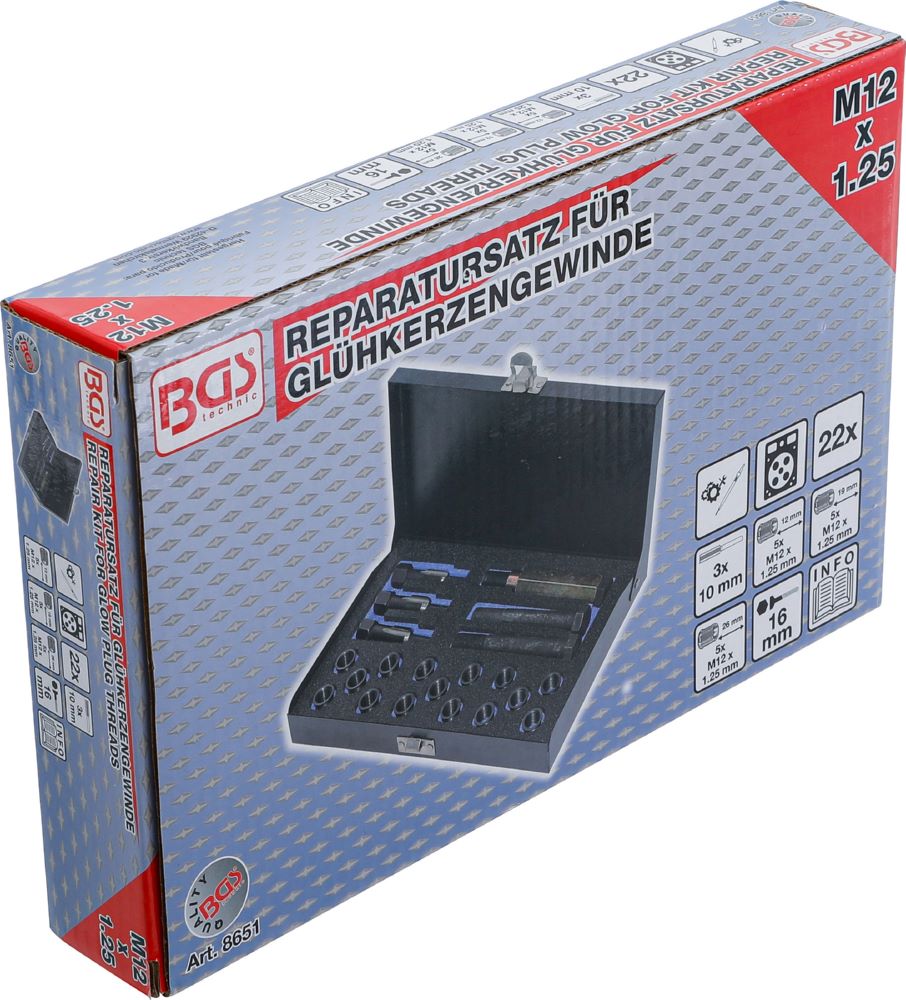 Produktbild BGS Reparatursatz für Glühkerzengewinde M12 x 1.25 bild 6