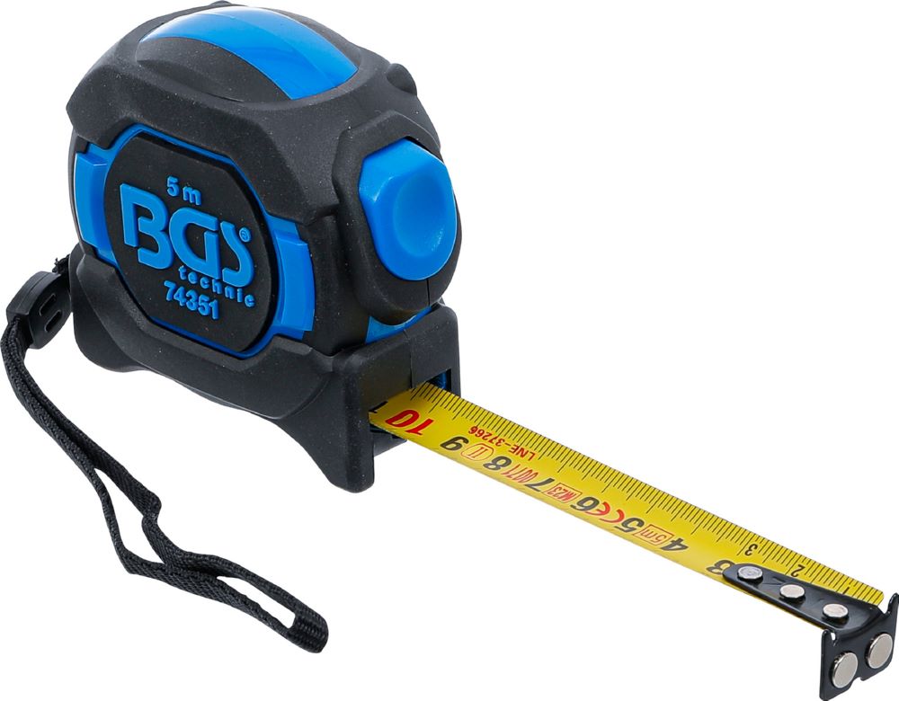 Produktbild BGS Rollbandmaß 19 mm x 5 m Blau / Schwarz