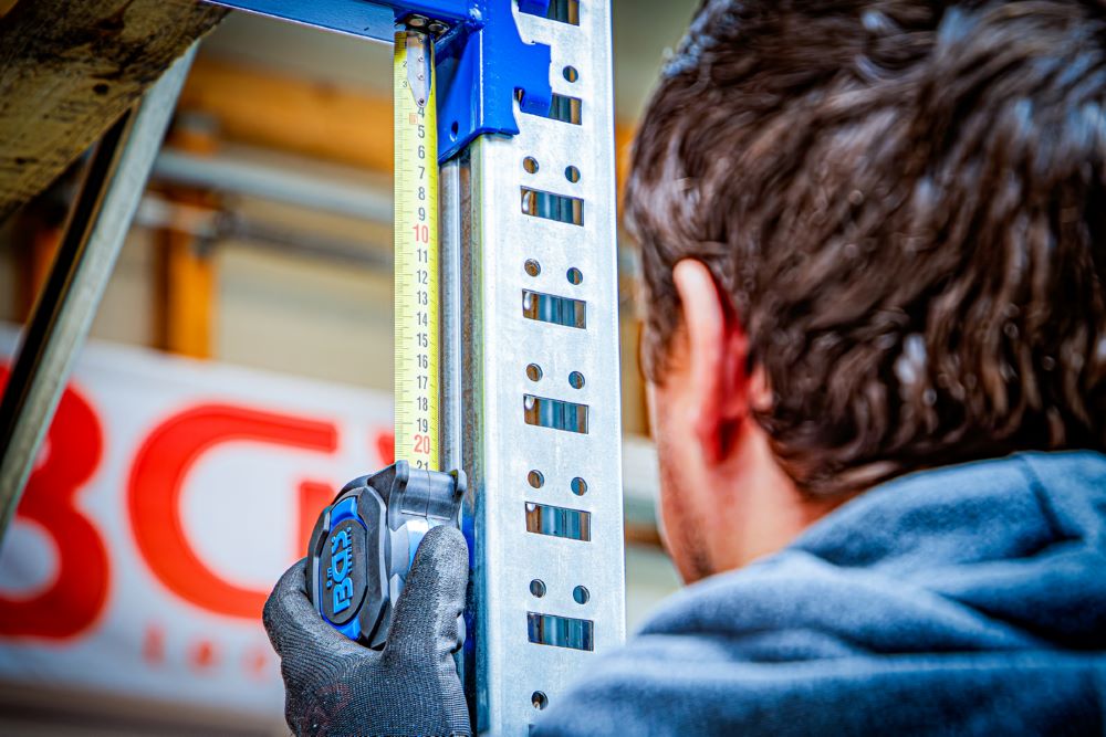 Produktbild BGS Rollbandmaß 25 mm x 8 m Blau / Schwarz bild 2