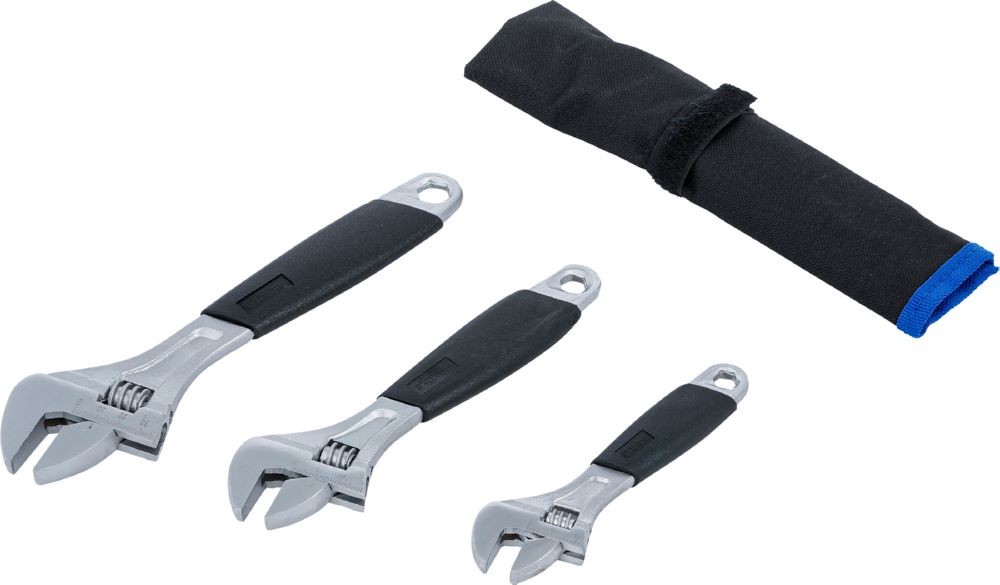 Produktbild BGS Rollgabelschlüssel Satz 3 teilig mit Kunststoff Softgriff bild 2