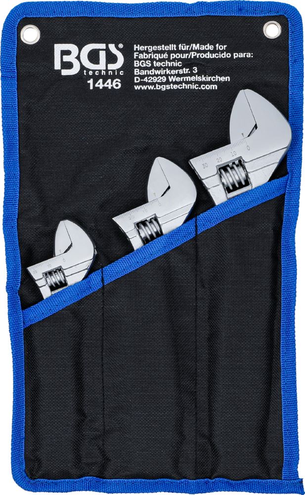 Produktbild BGS Rollgabelschlüssel Satz 3 teilig mit Kunststoff Softgriff bild 5