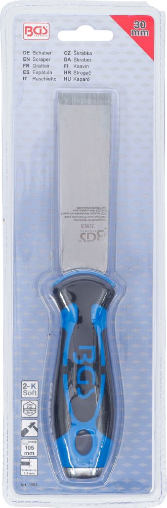 Produktbild BGS Schaber rostfrei schwerer 2 Komponenten-Gummigriff mit Loch bild 4