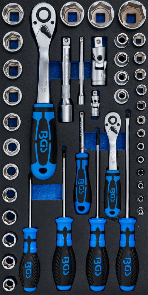 Produktbild BGS Schaumeinlage 2002 Steckschlüssel-Satz und Schraubendreher 43 teilig