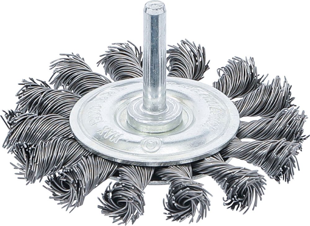 Produktbild BGS Scheibenbürste Antriebswelle 6 mm gezopft Durchmesser 75 mm