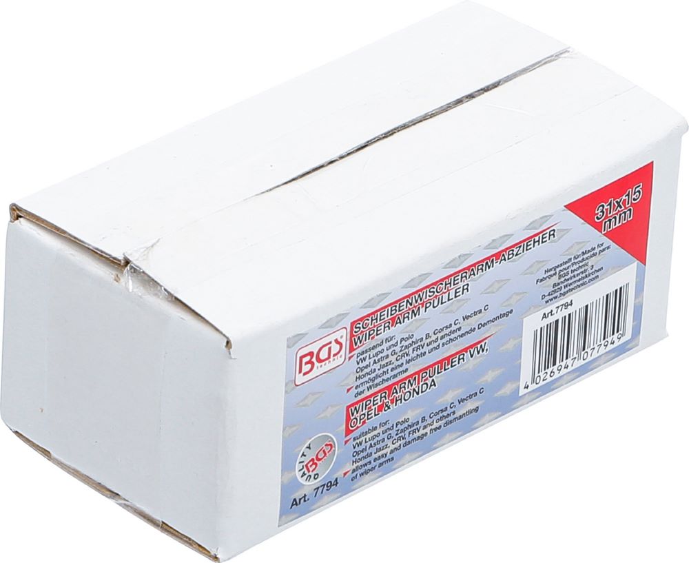 Produktbild BGS Scheibenwischerarm Abzieher für Honda, Opel, VW bild 3