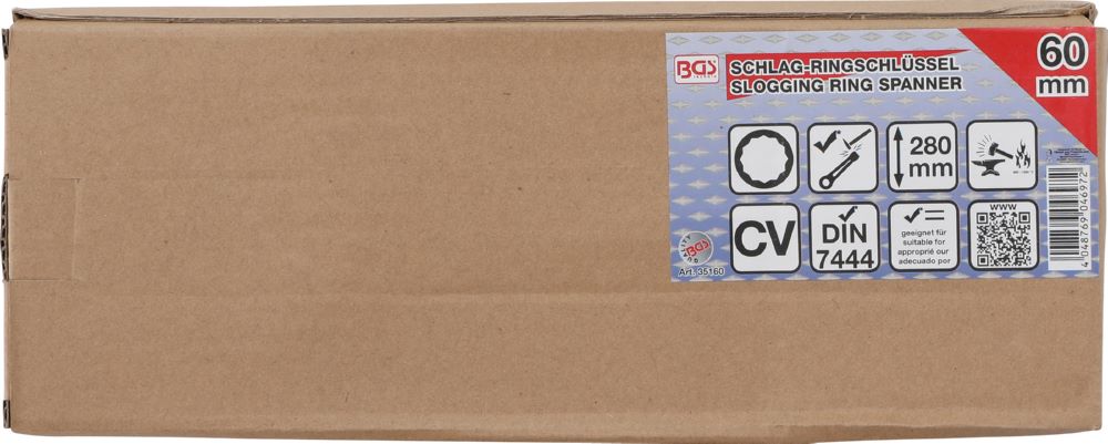 Produktbild BGS Schlag Ringschlüssel 60 mm bild 2