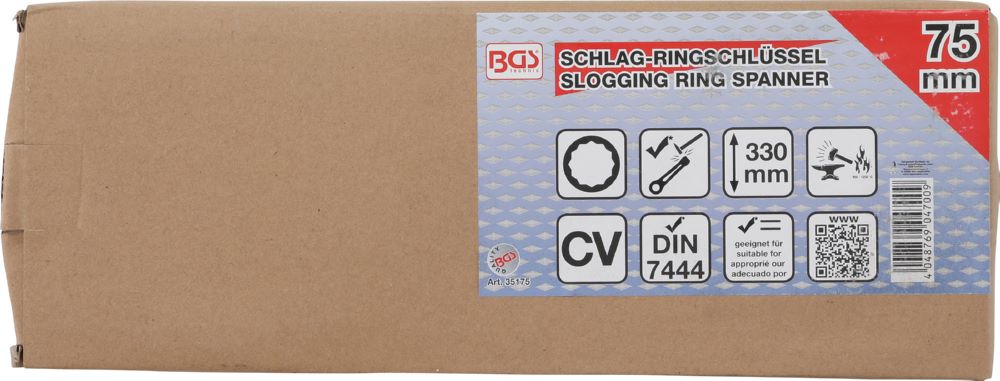 Produktbild BGS Schlag Ringschlüssel 75 mm bild 2