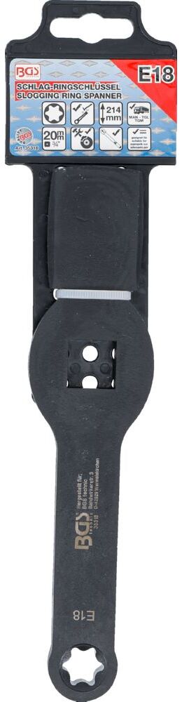 Produktbild BGS Schlag Ringschlüssel E18 E-Profil für Torx mit 2 Schlagflächen bild 2