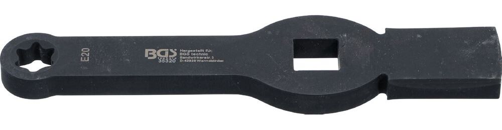 Produktbild BGS Schlag Ringschlüssel E20 E-Profil für Torx mit 2 Schlagflächen