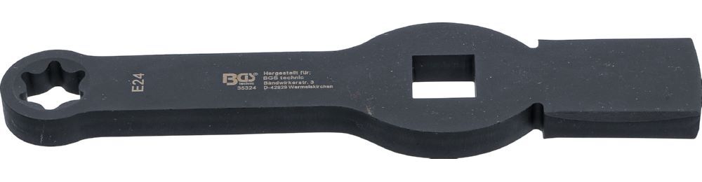 Produktbild BGS Schlag Ringschlüssel E24 E-Profil für Torx mit 2 Schlagflächen bild 1