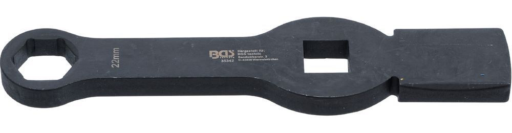 Produktbild BGS Schlag Ringschlüssel 22 mm Sechskant mit 2 Schlagflächen bild 1