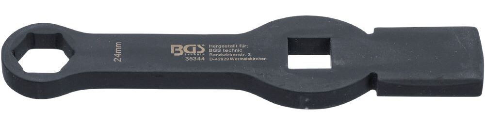 Produktbild BGS Schlag Ringschlüssel 24 mm Sechskant mit 2 Schlagflächen