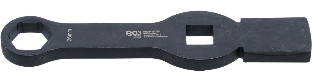 Produktbild BGS Schlag Ringschlüssel 26 mm Sechskant mit 2 Schlagflächen bild 1
