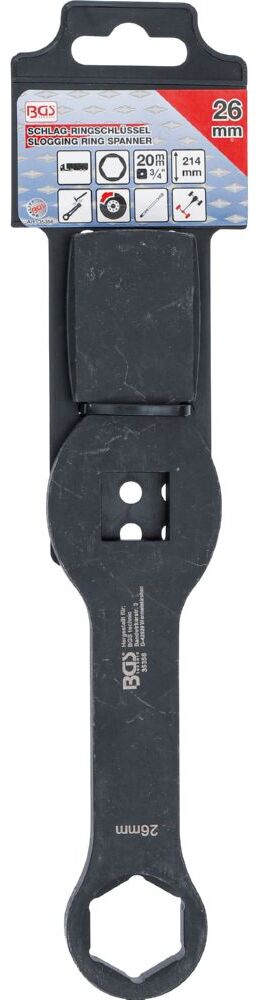 Produktbild BGS Schlag Ringschlüssel 26 mm Sechskant mit 2 Schlagflächen bild 2