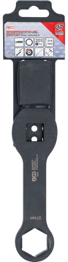 Produktbild BGS Schlag Ringschlüssel 27 mm Sechskant mit 2 Schlagflächen bild 2
