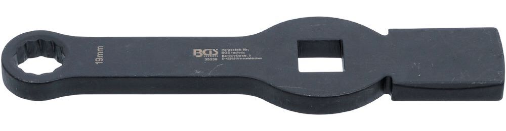 Produktbild BGS Schlag Ringschlüssel 19 mm Zwölfkant mit 2 Schlagflächen