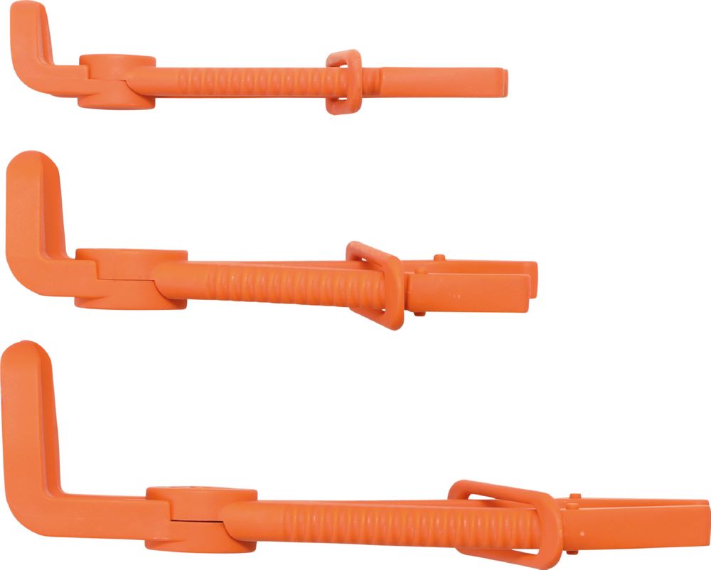 Produktbild BGS Schlauch Abklemmzangen Satz 90 grad abgewinkelt 155 - 220 mm 3 teilig bild 2