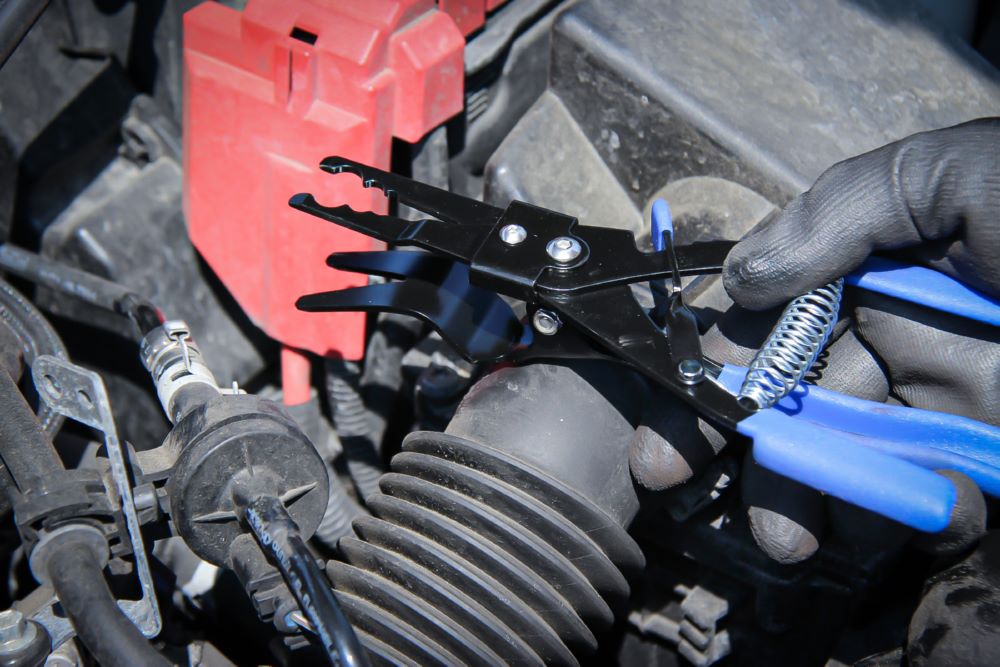 Produktbild BGS Schlauch Abstreifzange arretierbar 202 mm bild 2