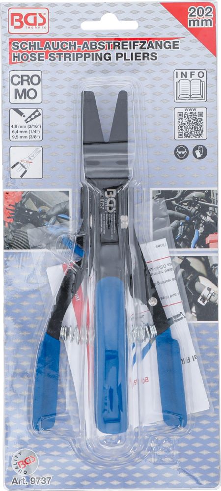 Produktbild BGS Schlauch Abstreifzange arretierbar 202 mm bild 7