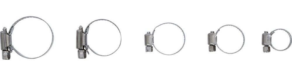 Produktbild Schlauchklemmen Sortiment rostfrei Durchmesser 16 - 38 mm 26 teilig bild 2