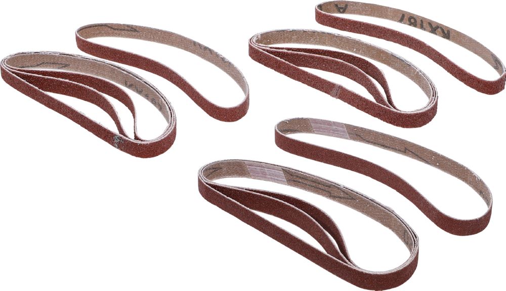 Produktbild BGS Schleifband Satz 10 mm x 330 mm K 60 - 80 - 120 12 teilig bild 2