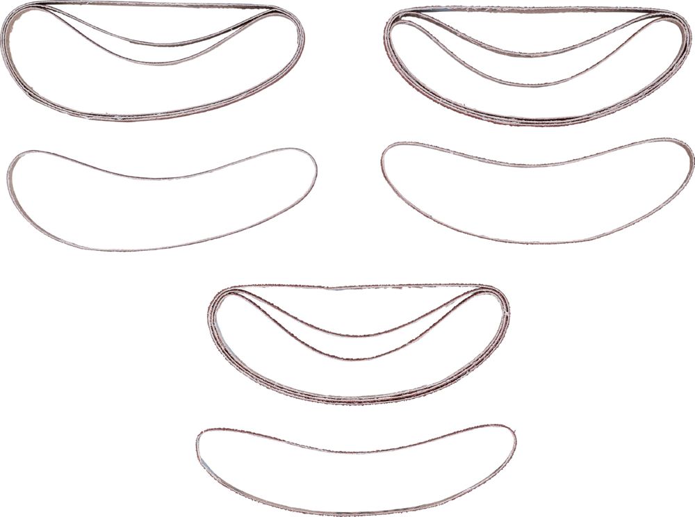 Produktbild BGS Schleifband Satz 10 mm x 330 mm K 60 - 80 - 120 12 teilig bild 4