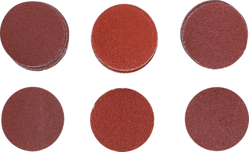 Produktbild Schleifblatt Satz für Exzenterschleifer 50 mm K 60 - 80 - 120 30 teilig bild 2