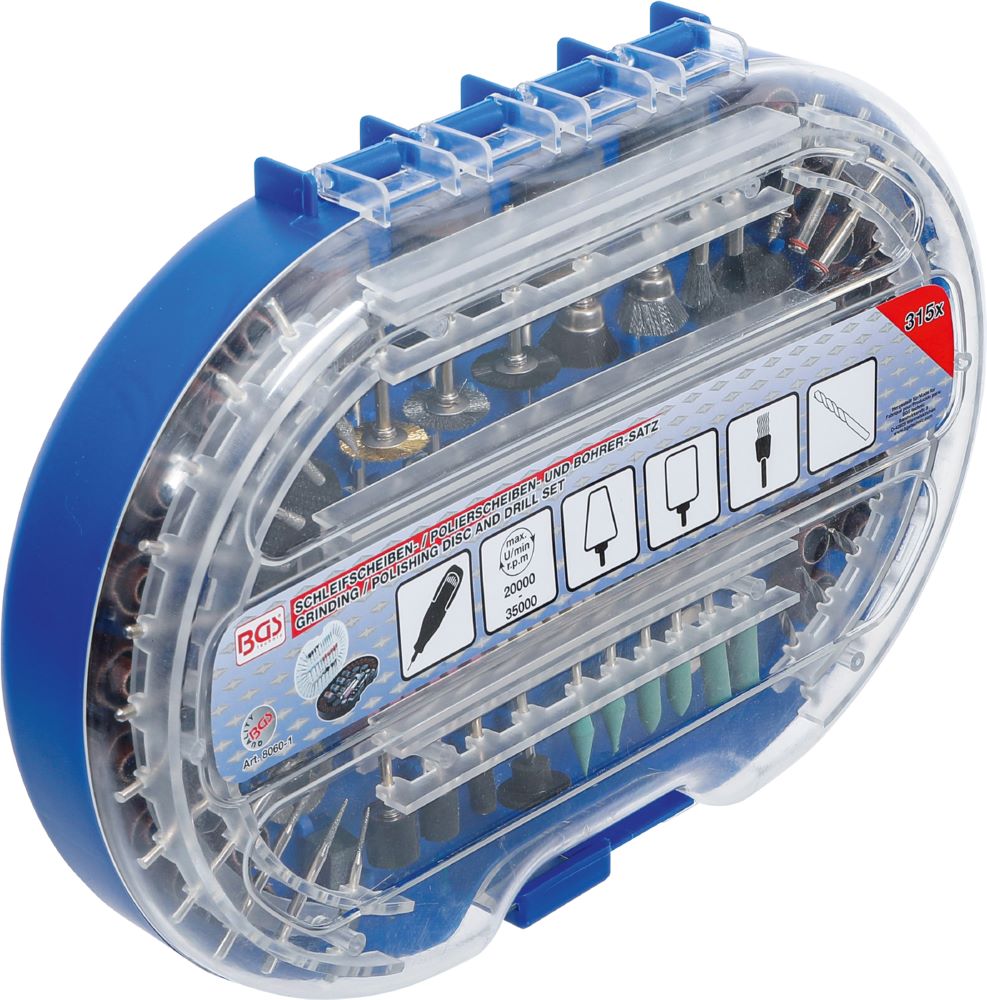 Produktbild Schleifscheiben- / Polierscheiben und Bohrer Satz 315 teilig bild 5
