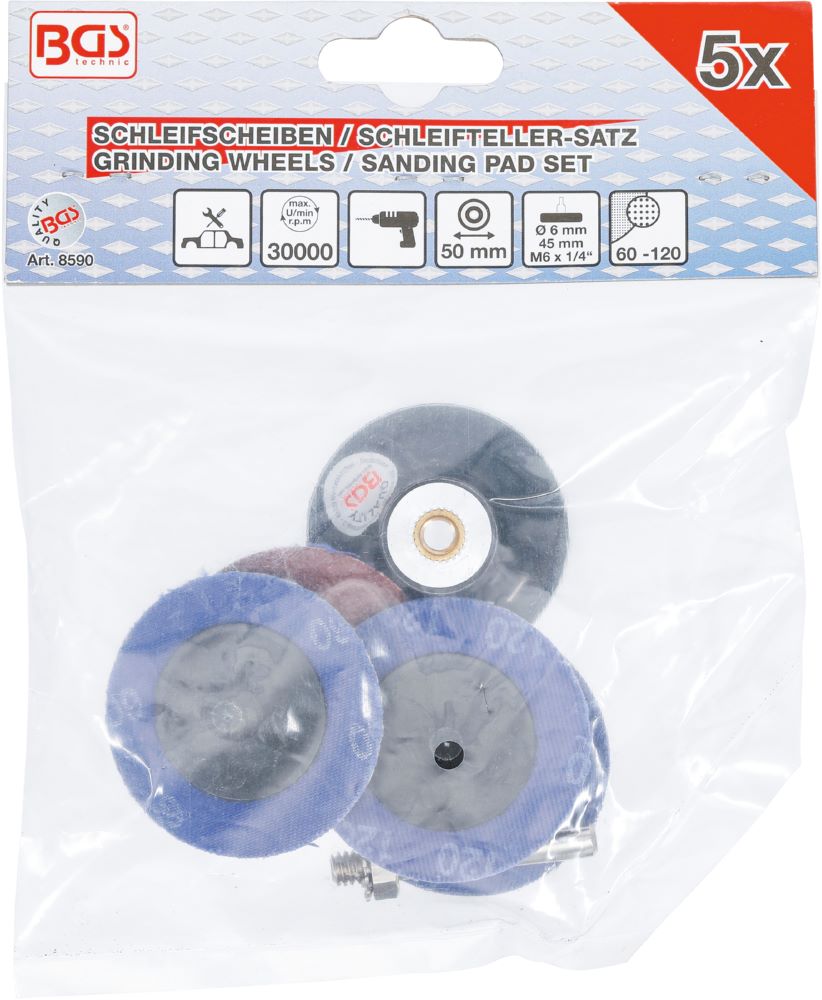 Produktbild Schleifscheiben / Schleifteller Satz Durchmesser 50 mm bild 4