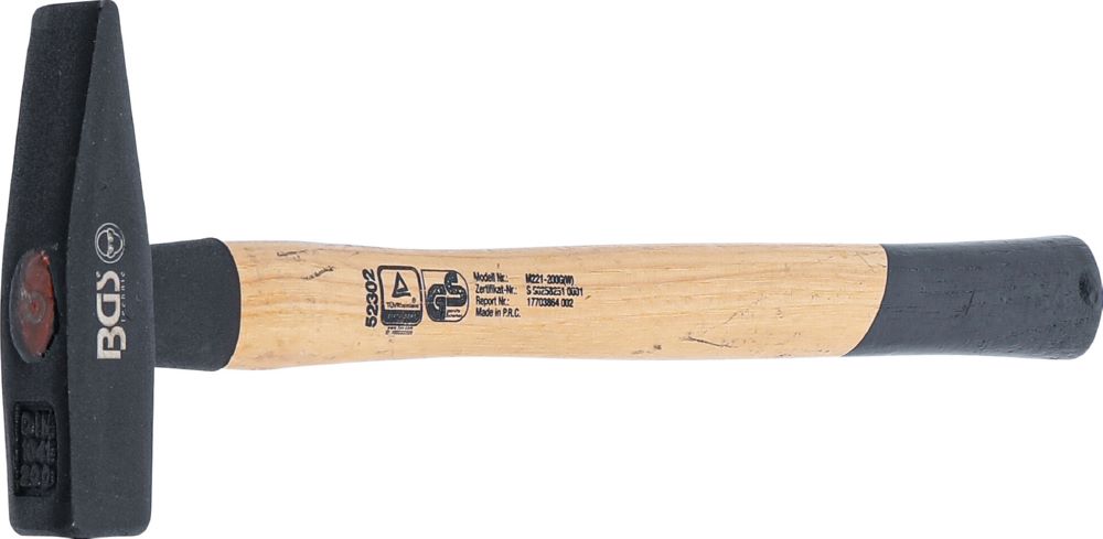 Produktbild BGS Schlosserhammer Hickory Stiel 200 gramm DIN 1041 bild 3