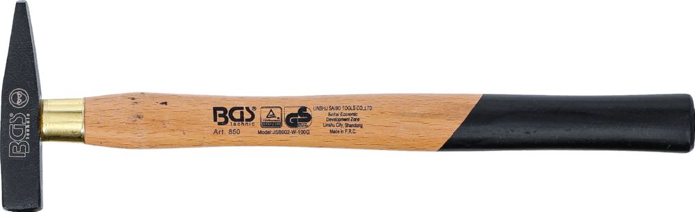 Produktbild BGS Schlosserhammer Holz Stiel 100 gramm DIN 1041 bild 5