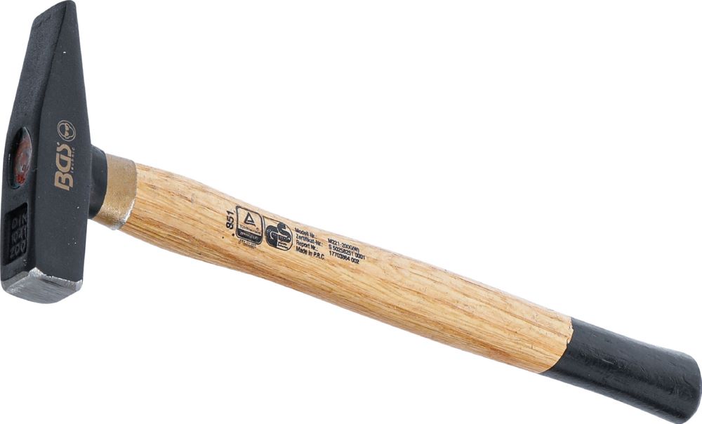Produktbild BGS Schlosserhammer Holz Stiel 200 gramm DIN 1041 bild 1