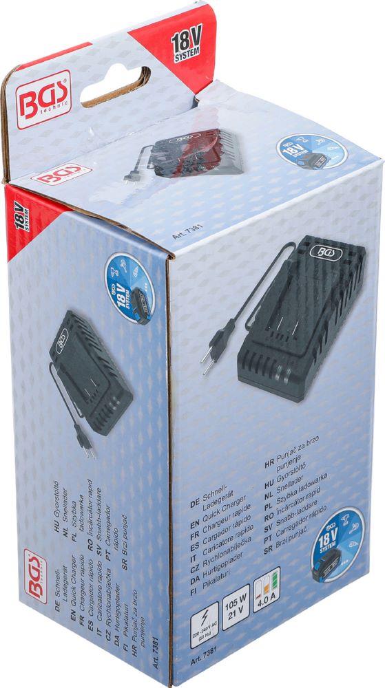 Produktbild BGS Schnell Ladegerät 4,0 A 18 V bild 5