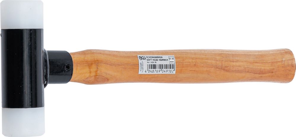 Produktbild BGS Schonhammer Durchmesser 30 mm 300 g Hickory Stiel rückschlagfrei bild 3