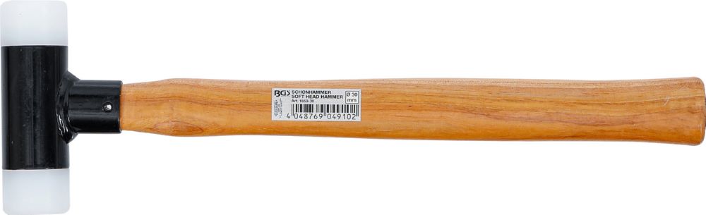 Produktbild BGS Schonhammer Durchmesser 30 mm 300 g Hickory Stiel rückschlagfrei bild 5