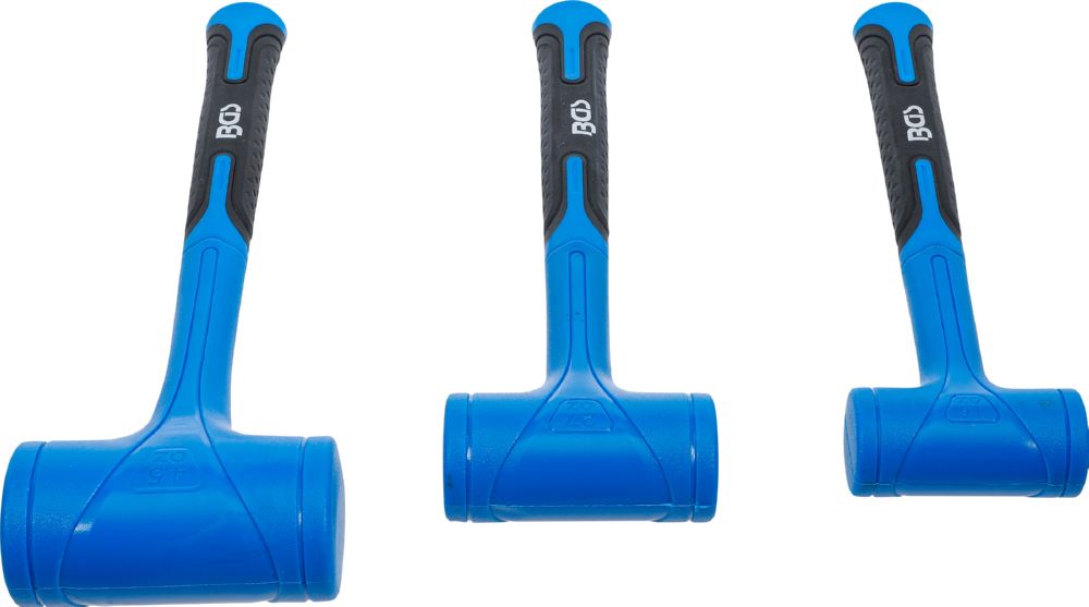 Produktbild BGS Schonhammer Satz rückschlagfrei 47 / 55 / 65 mm 450 / 765 / 1275 g 3 teilig bild 3