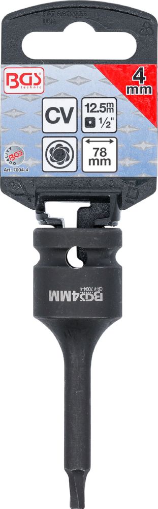 Produktbild Schraubenausdreher Antrieb Innenvierkant für defekten Innensechskant 4 mm bild 2