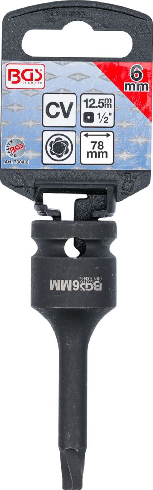 Produktbild Schraubenausdreher Antrieb Innenvierkant für defekten Innensechskant 6 mm bild 2