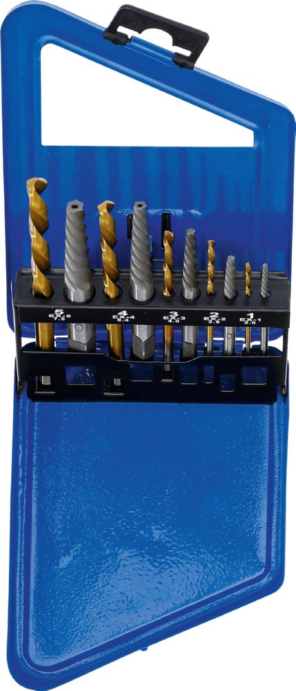 Produktbild Schraubenausdreher Linksbohrer-Satz HSS titan-nitriert 2 - 7,5 mm 10 teilig bild 4