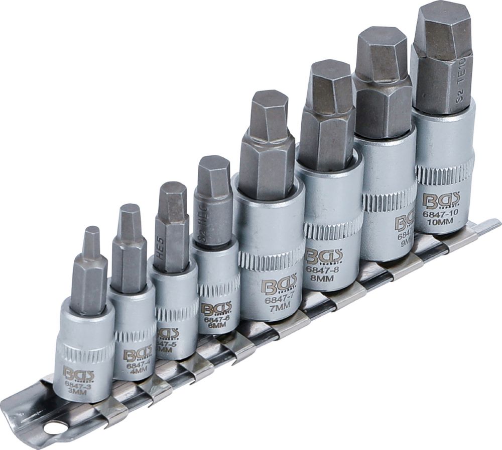 Produktbild Schraubenausdreher Satz Antrieb 3-10 mm 8 teilig bild 2