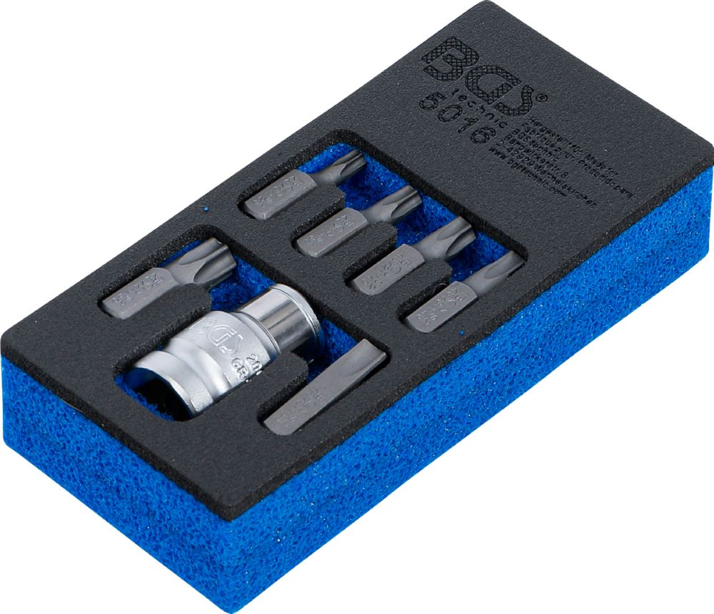 Produktbild Schraubendreher Bit Satz Antrieb Außensechskant 3/8 Zoll Torx 7 teilig bild 2